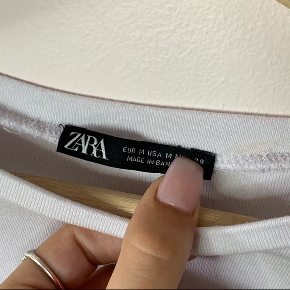 Zara | simple white crop size M - Picture 4 of 5